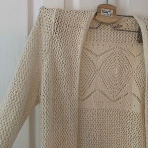 NWOT Hollister crochet cardigan